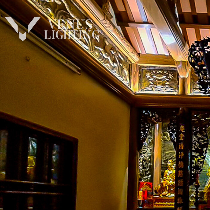 Venus Smart Lighting den chieu sang, thiếu ke anh sang, giai phap chieu sang cong trinh hai phong - Am Tự -